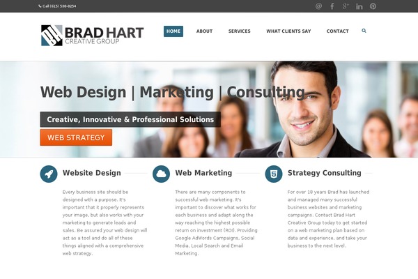 bradhartcreative.com site used Metronize