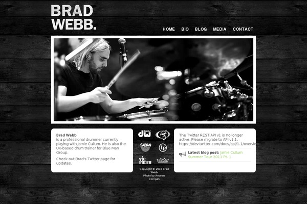 bradwebbmusic.com site used Bradwebb