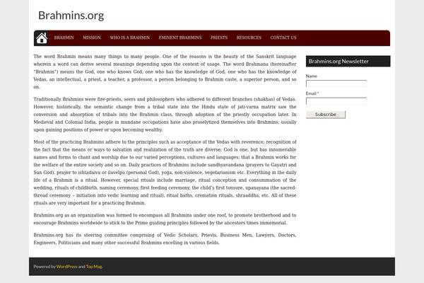 Top Mag theme site design template sample