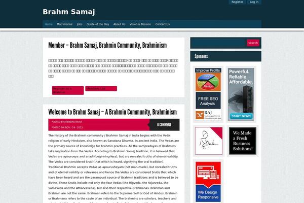 brahmsamaj.org site used Brahmin
