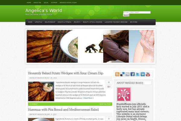 Helios theme site design template sample
