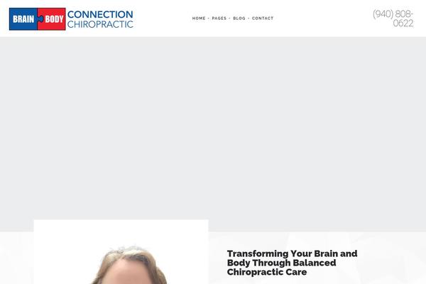 Chiropractor theme site design template sample