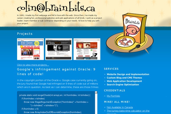 Site using Brainbits Flickr Gallery plugin