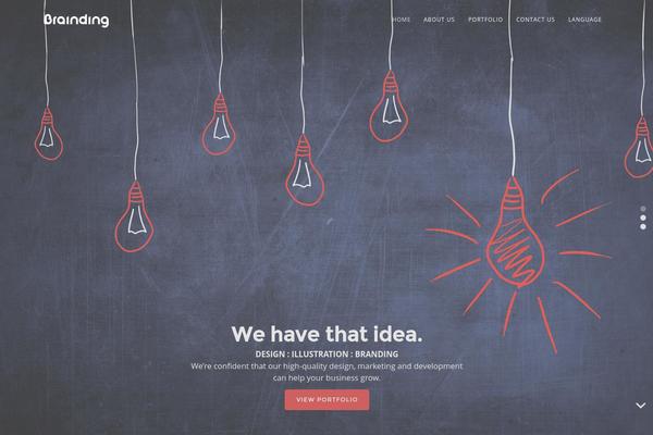 Story theme site design template sample