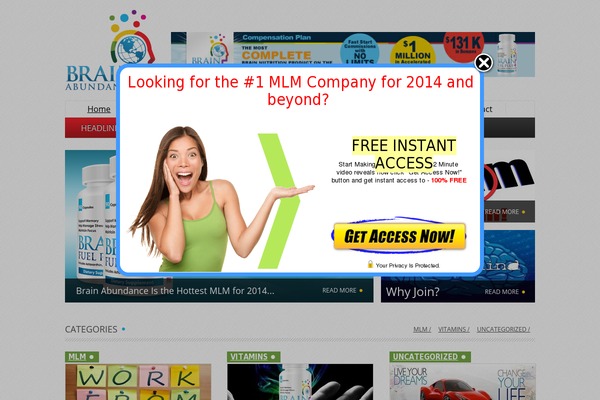 BrainFuel theme websites examples