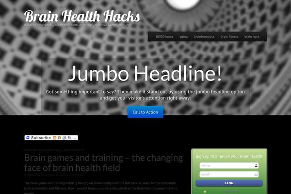 Tonic theme site design template sample