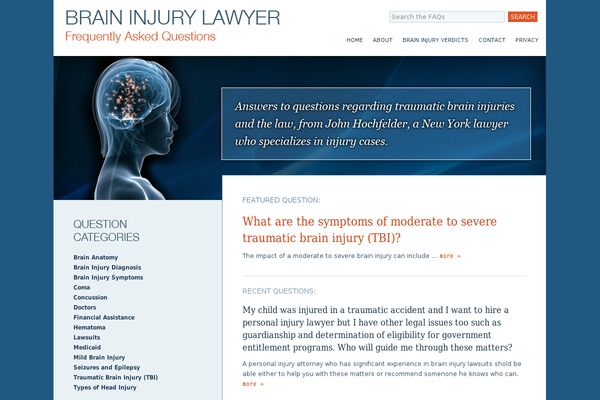 braininjuryfaq.com site used Braininjuryfaq