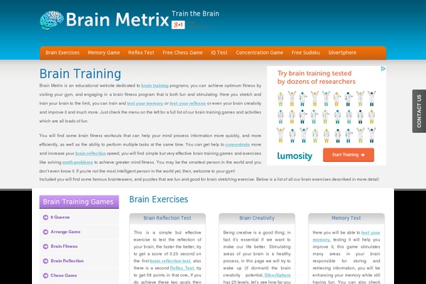brain theme websites examples