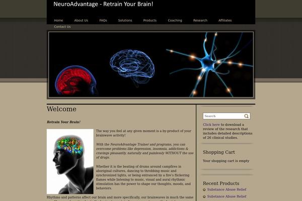 Neuro theme site design template sample