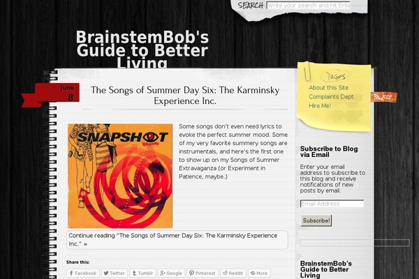 Anarcho Notepad theme site design template sample