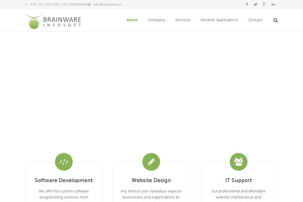 brainwareinfosoft.com site used Brainwareinfosoft
