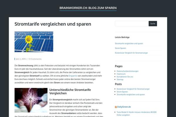 Finch theme site design template sample