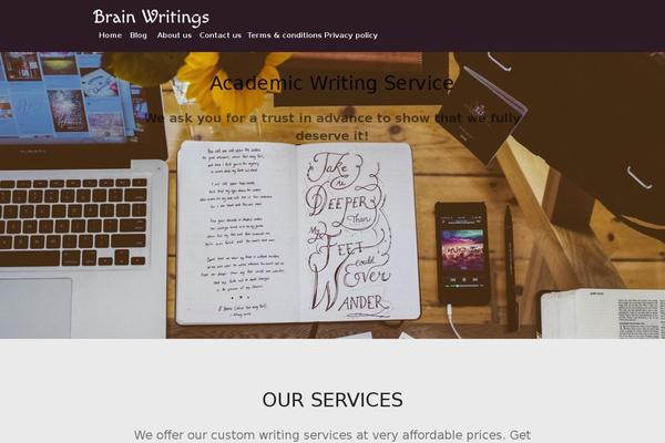 Blog Aarambha theme site design template sample