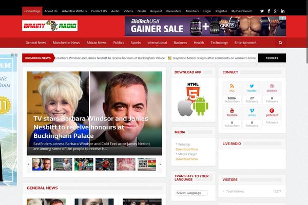 Metro theme site design template sample