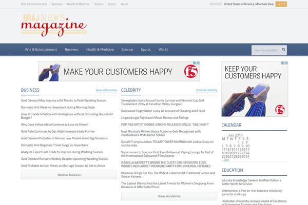 brajnewsmagazine.org site used Gadgetine