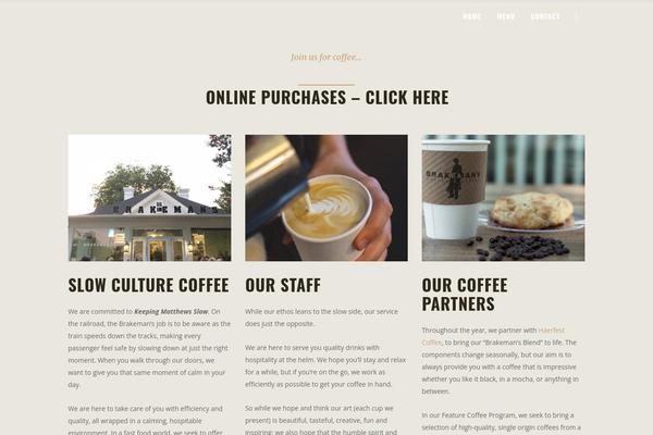 Baristawp theme site design template sample