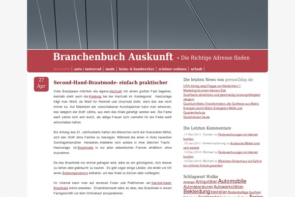 Basis theme site design template sample