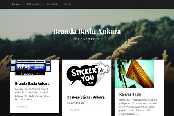Garfunkel theme site design template sample