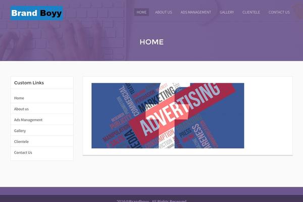 brandboyy.com site used Foogotheme