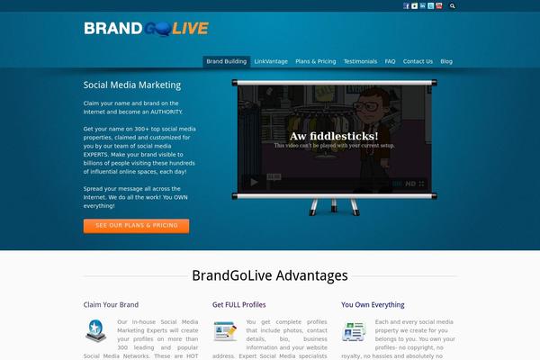 Flare theme site design template sample