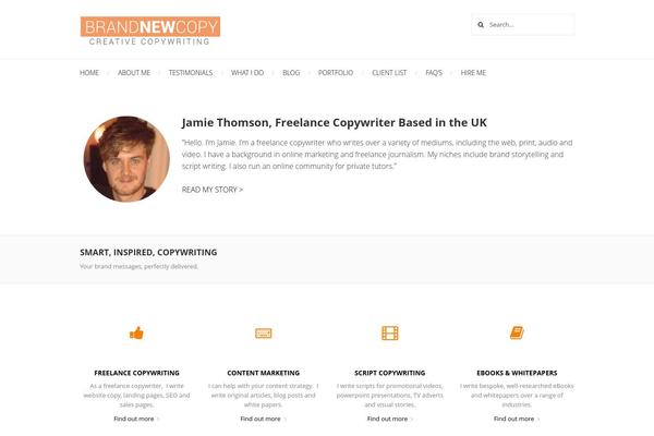 Nova theme site design template sample