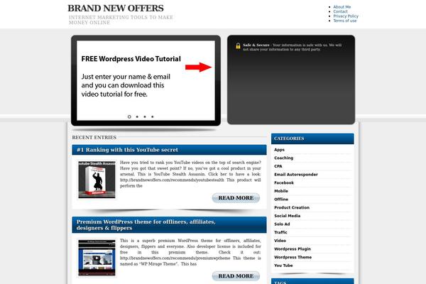 Pandoraratingthemeibt theme site design template sample