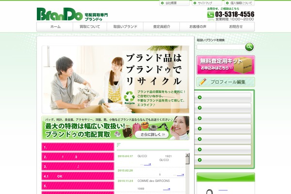 Brando theme site design template sample