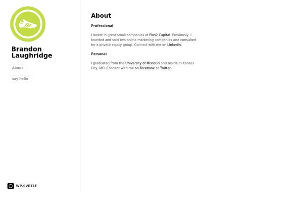 Svbtle theme site design template sample