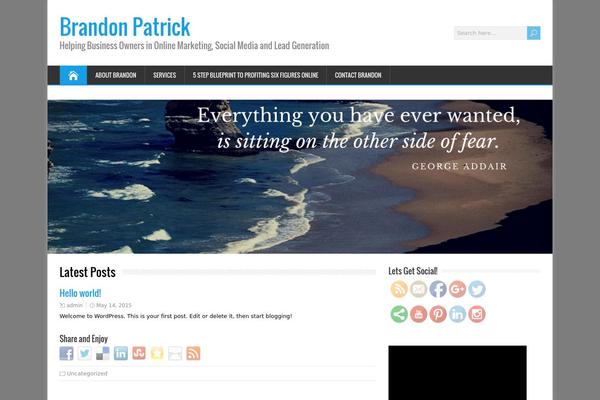 HappenStance theme site design template sample