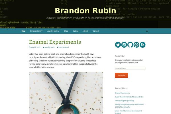 Twenty Thirteen theme site design template sample