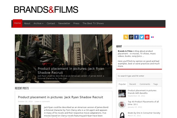 The Voux theme site design template sample