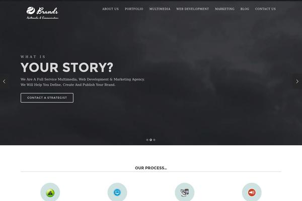 Story theme site design template sample