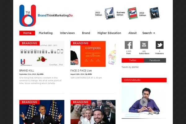 Gonzo theme site design template sample