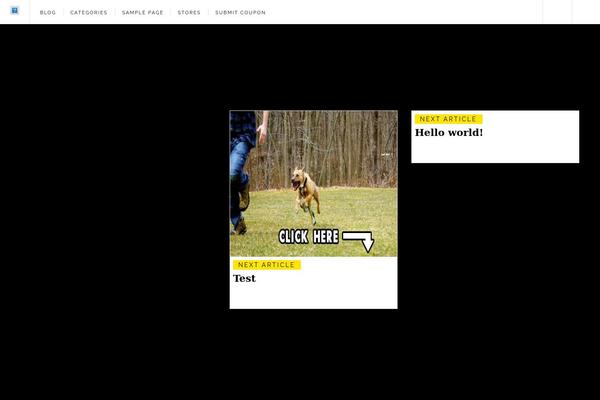 Deals theme site design template sample