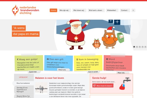 brandwonden.nl site used Brandwondenstichting