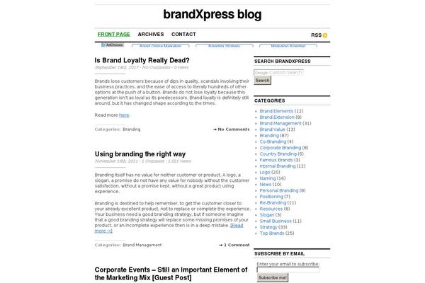 Scrawl theme site design template sample