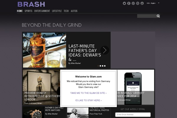 brash WordPress theme, websites list used brash theme brash theme websites examples