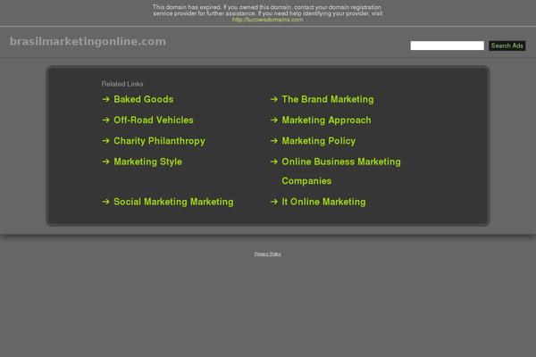 Marketing theme site design template sample