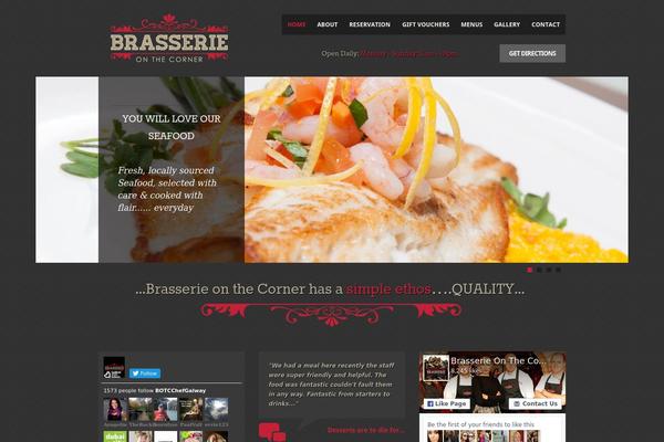 Brasserie theme site design template sample