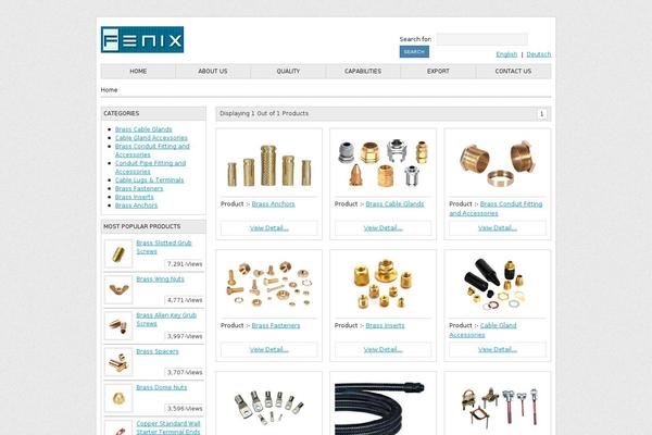 Fenix theme site design template sample