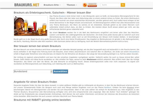 braukurs.net site used Bootstrap
