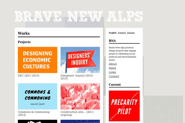 brave-new-alps.com site used Writer's Blog