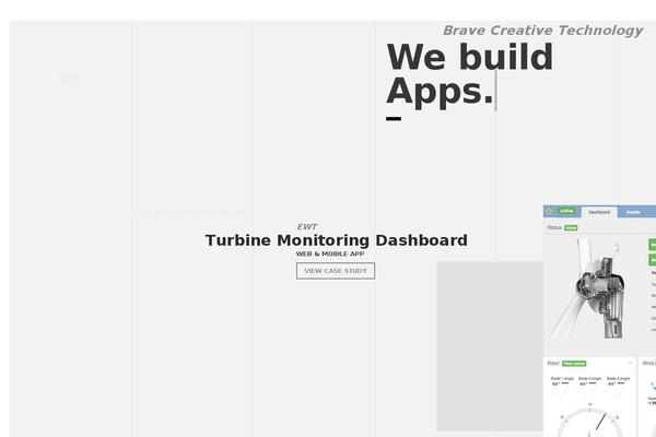 Brave theme site design template sample