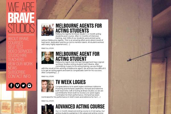 Brave theme site design template sample