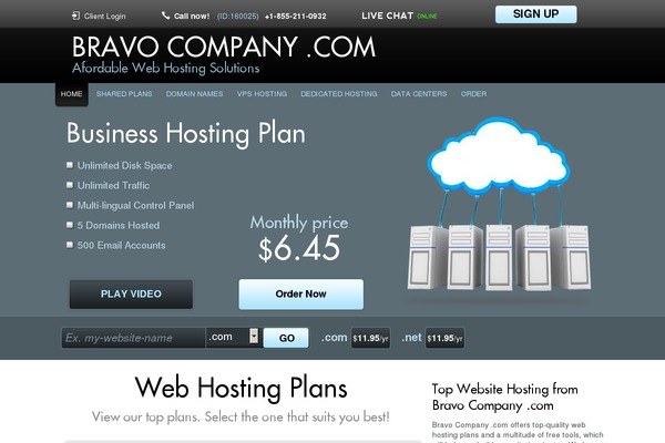 Cloudhost theme site design template sample