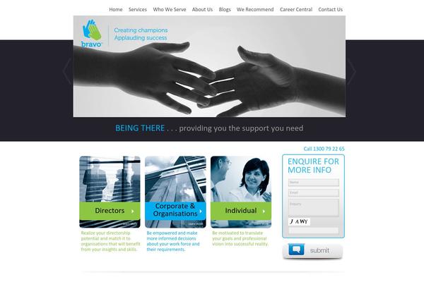 Bravo theme site design template sample