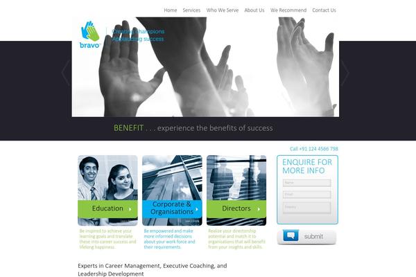 Bravo theme site design template sample
