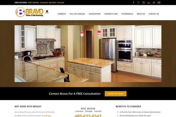 Bravo theme site design template sample