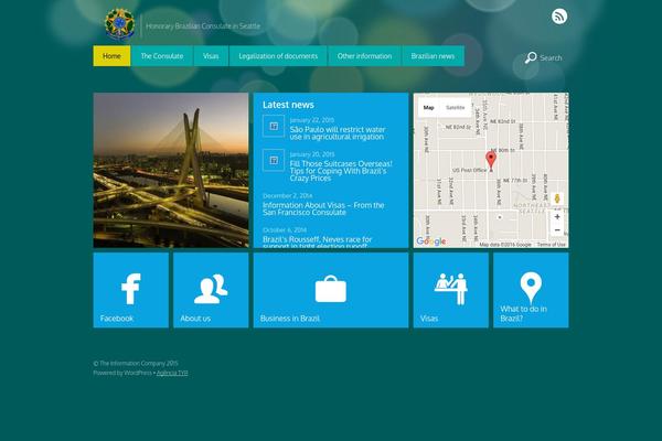 Metro theme site design template sample