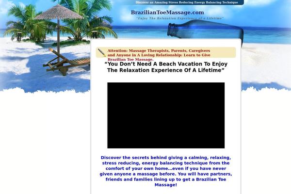 Beach Holiday theme site design template sample